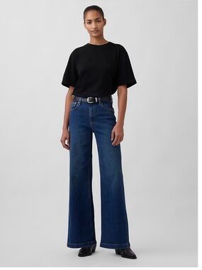 Gap High Rise Stride Wide-Leg Jeans size 29 regular